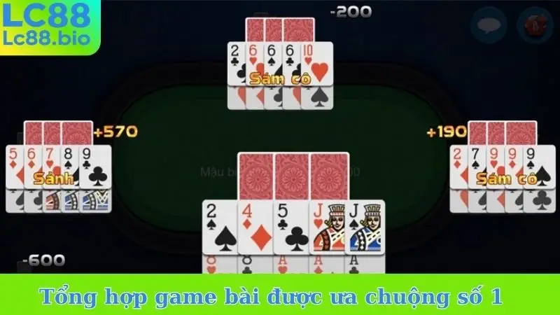 Tổng hợp các game bài được ưa chuộng số 1 hiện nay